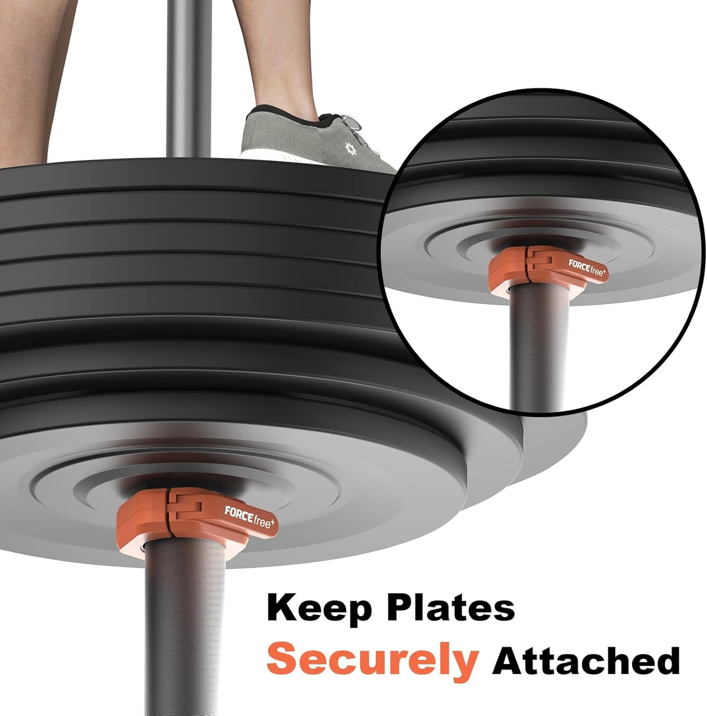 Magnetic Barbell Clamps 2 Inch Olympic – Quick Release Barbell Collars with Anti-Slip TPR Lining | Heavy Duty Weight Clips for Bars for Pro Gym Equipment