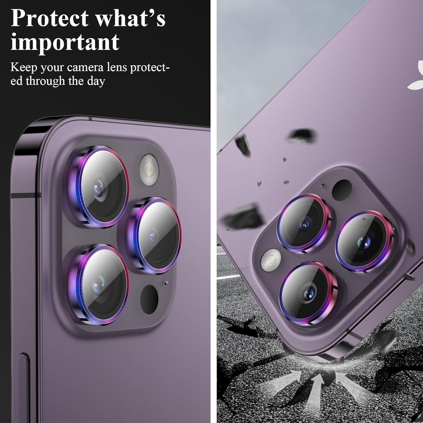 YWXTW Screen Protector (6.7 inch) for iPhone 14 Pro Max, 9H Tempered Glass, Scratch Resistant, Waterproof, Glossy, 1 Set