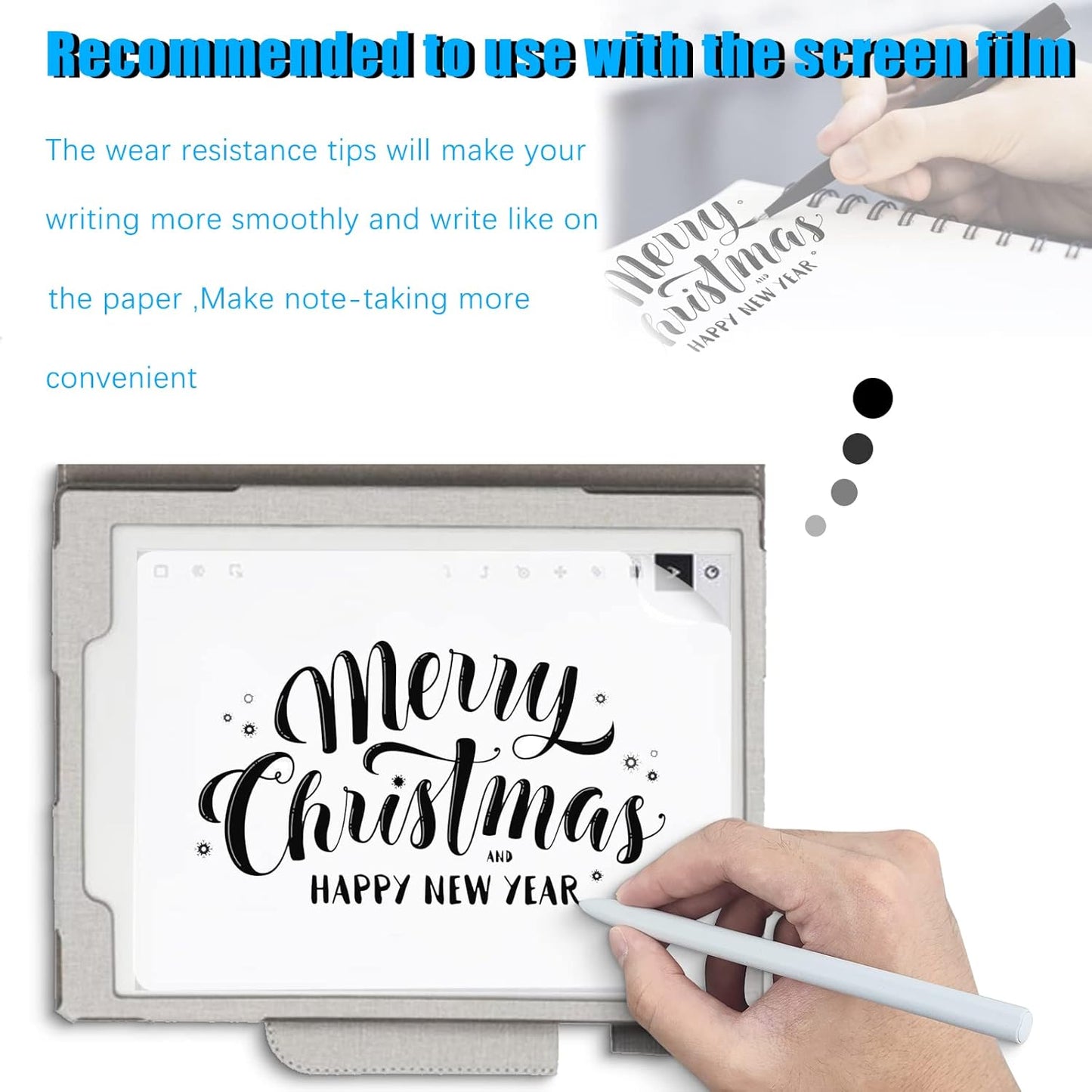 REEYEAR No Worn Out Titanium Alloy Replacement Maker Tips fits for Remarkable 2 Maker Stylus Pen, Ballpoint Smooth Note Taking Fine Backup Nibs,2 Pcs