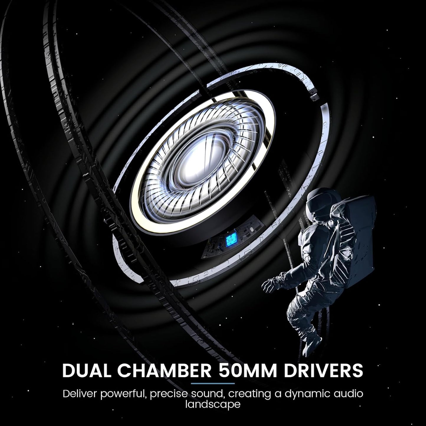 EKSA StarEngine S Gaming Headset for PC, PS4, PS5, Switch, Xbox One, Xbox Series X/S-Wired Gaming Headphones with Detachable Noise Cancelling Mic, 50mm Drivers, 3.5mm Over-Ear Computer Headphones