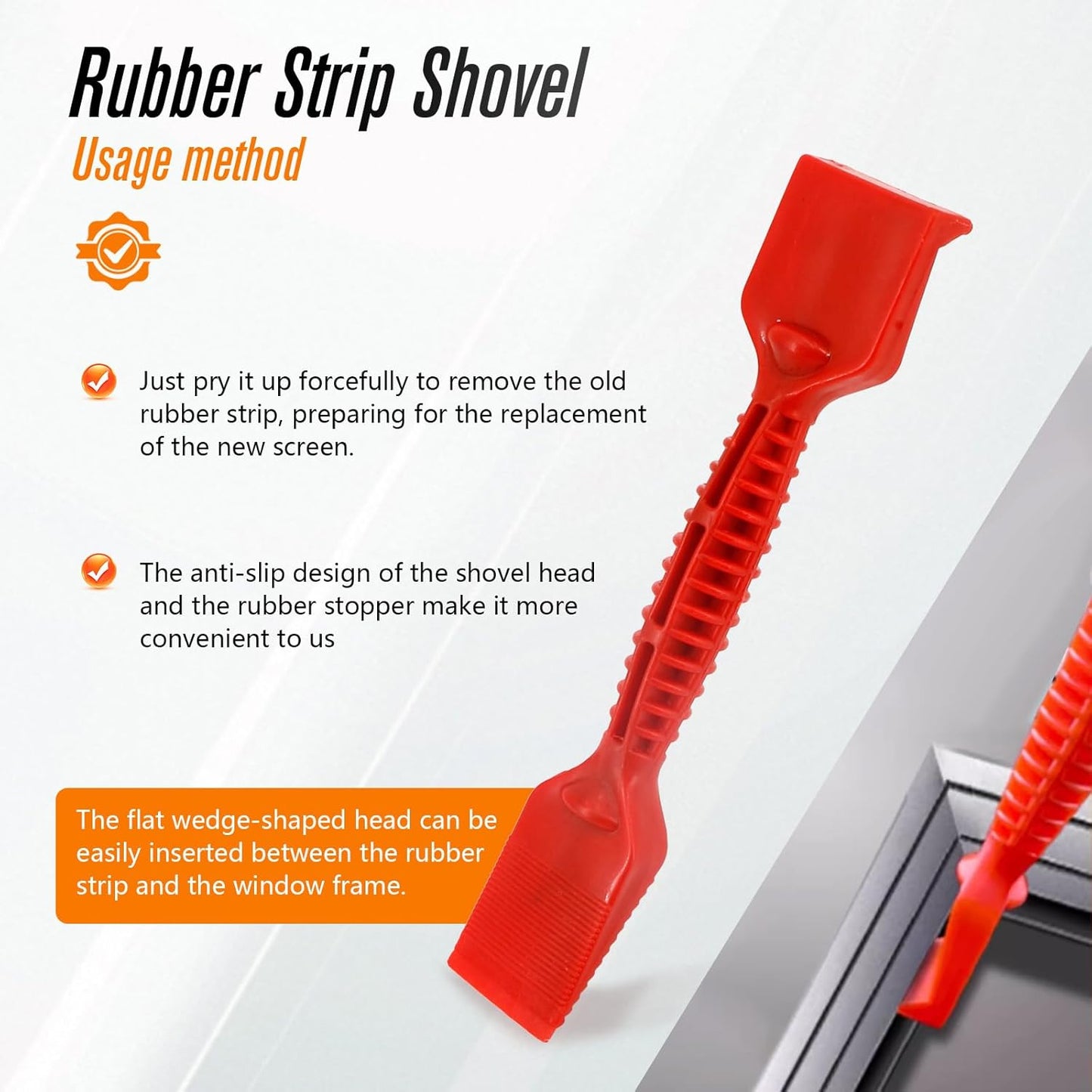 Screen Repair Tools, 6 in 1 Window Screen Installation Kit Include Screen Roller Spline Roller Tool, Spline Removing Hook, Rubber Strip Shovel for Installing and Replacing Window Patio Sliding Door