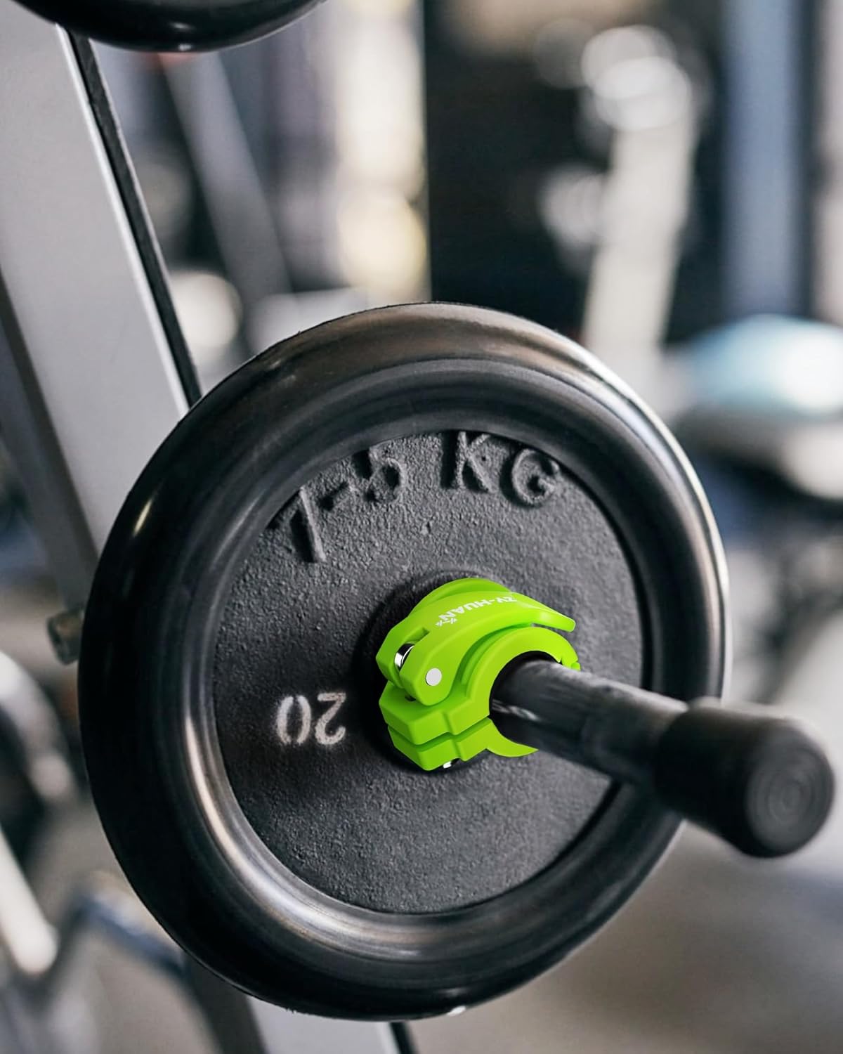 Pro Barbell Clips 1 inch Barbell Clamps 0.9-1.18inch Quick Release Weight Clips for Bars Multi-Size Adjustable Olympic Barbell Clamps