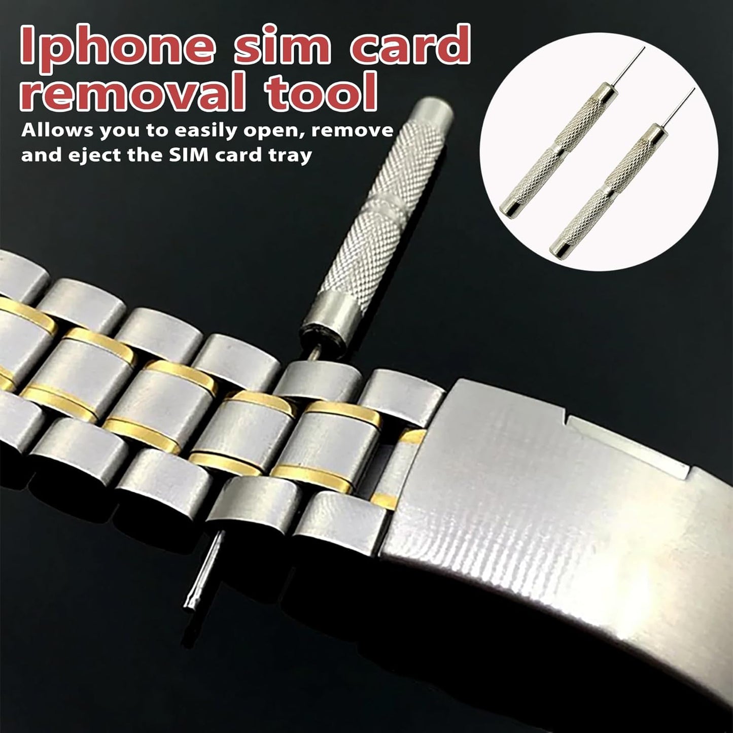 SIM Card Tool Kit with Eject Pins 16 Pcs Tray Openers Needle Ejector for All iPhone iPad Samsung Galaxy Smartphones & Smart Watch Link Remover Tnkcter