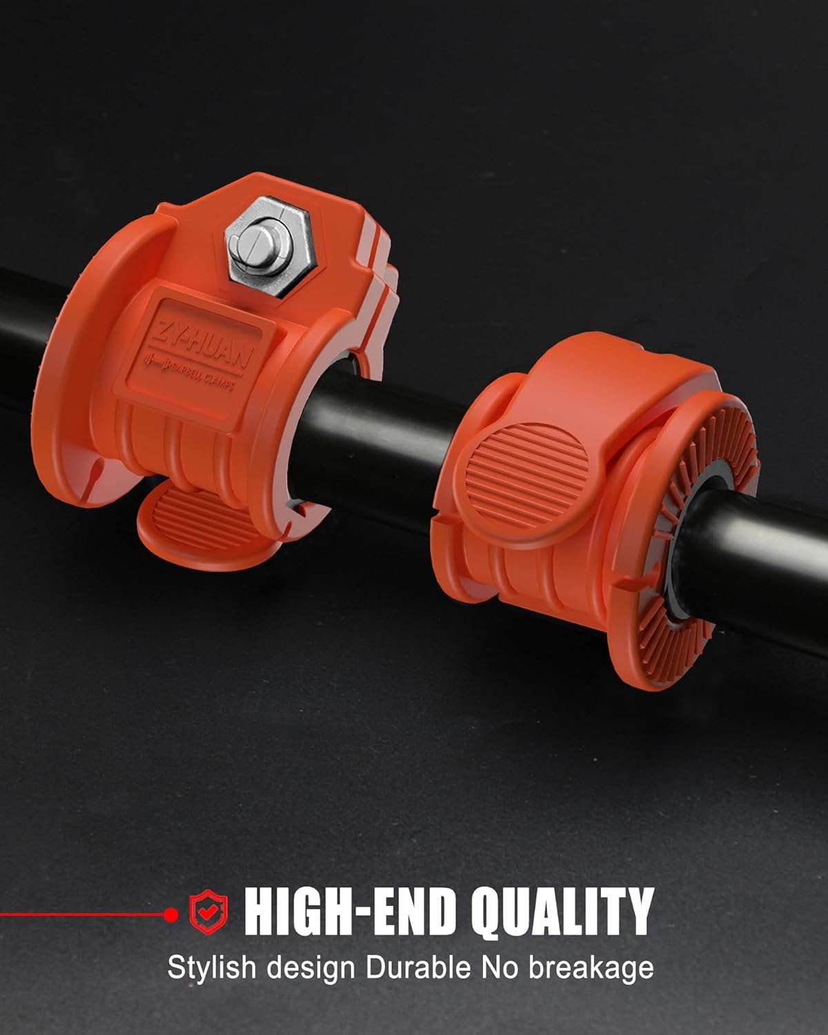 Barbell Clips 1 Inch Quick Release Weight Clamps 0.9-1.18inch Multi-Size Adjustable Olympic Clamps for Bars