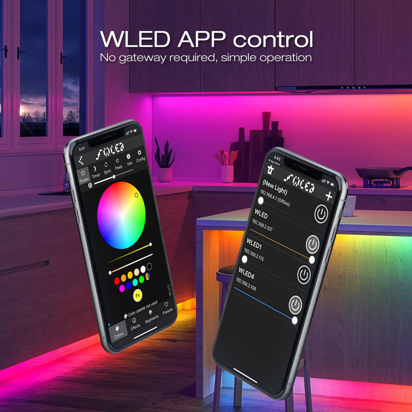 GLEDOPTO WLED ESP8266 Mini LED Strip Controller DC 5V USB RGB IC Digital Dynamic DIY Lights for WS2811 WS2812 WS2812b SK6812 WS2815 Addressable LED Strip Light