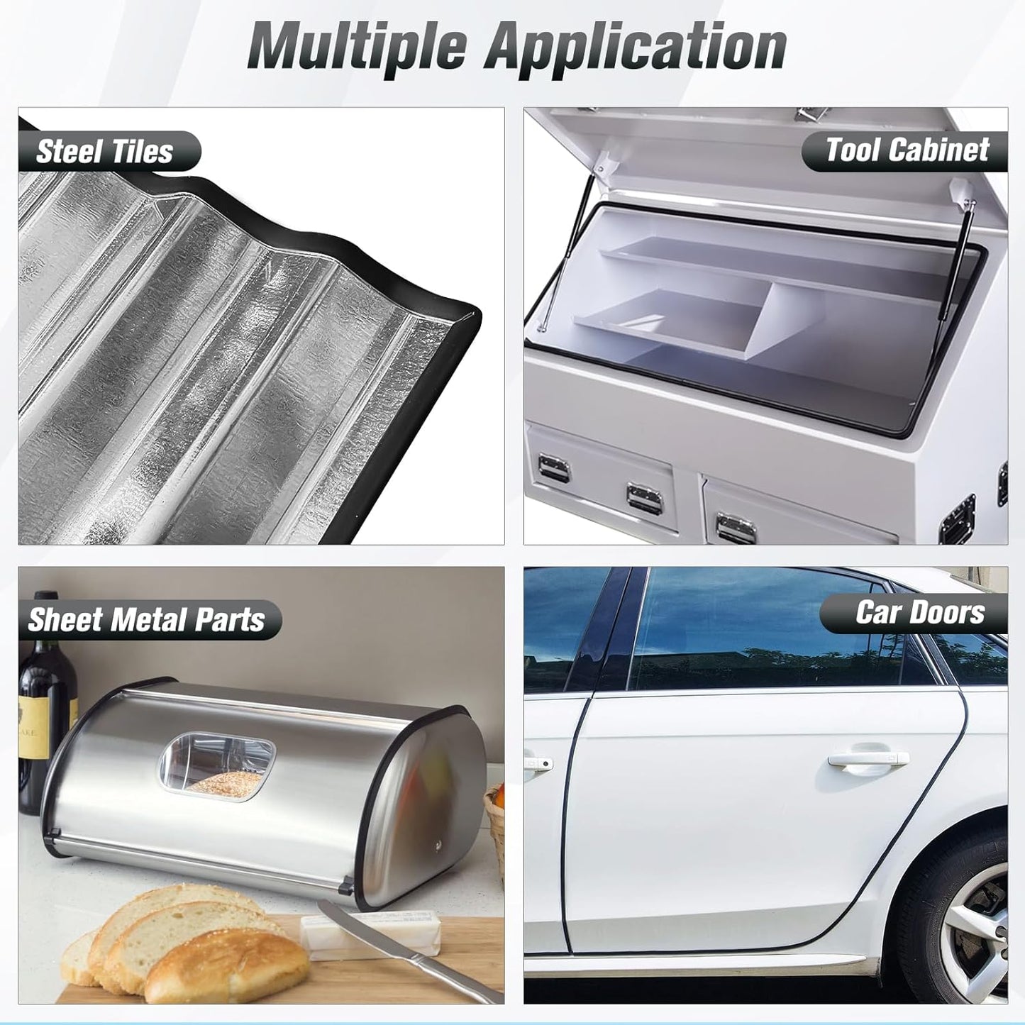 Rubber Edge Trim, Self Adhesive1/16 U Channel Edge Trim, Fit from 0 to 3/32", Sharp Edge Protector for Sheet Metal Parts, Car Doors, Length 100Ft, Black Color