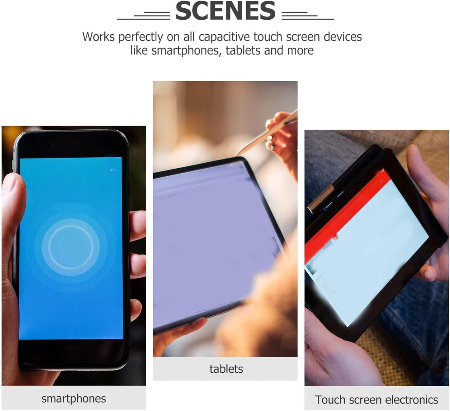 15Pcs Replacement Stylus Tips for No Touch Door Opener Tools Capacitive Silicone Rubber Stylus Tips Touch Screen Pens Tips