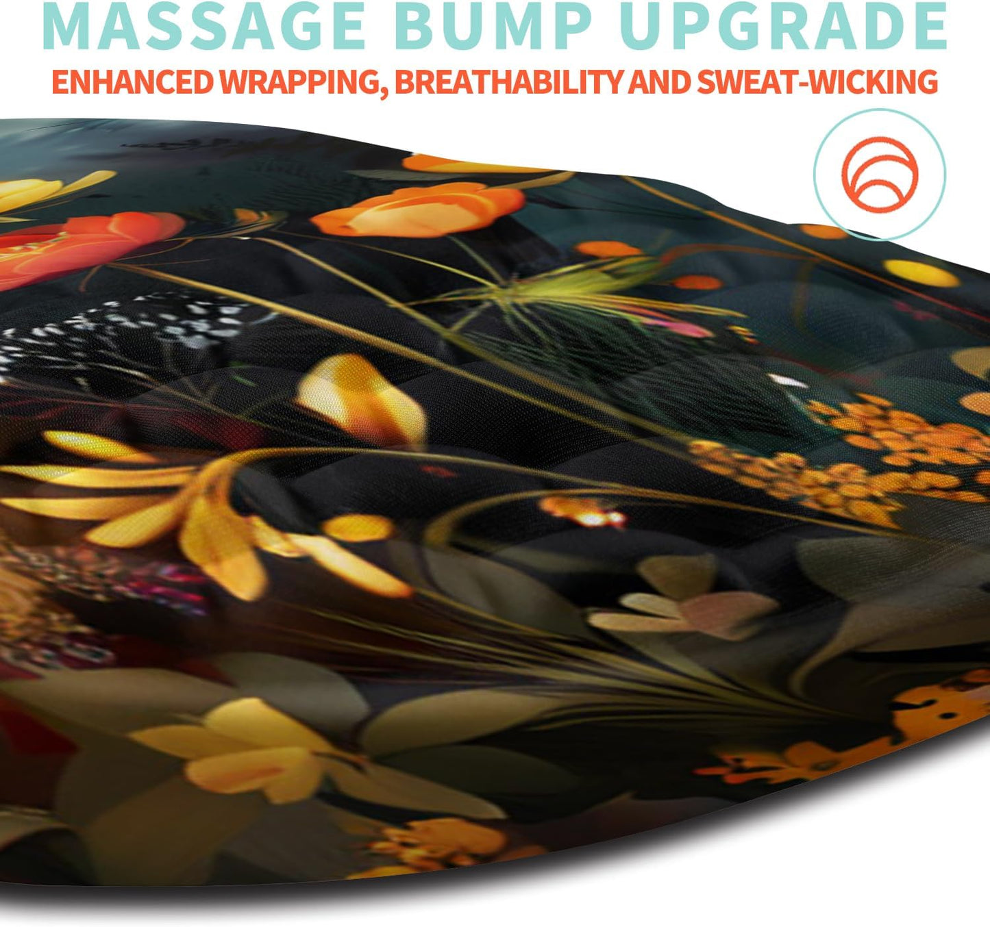 Ergonomic Mouse Pad Wrist Support with Memory Foam Massage Bulge, Carpal Tunnel Pain Relief Mousepad Wrist Rest for Mouse(12x8 inch, Midnight Forest)