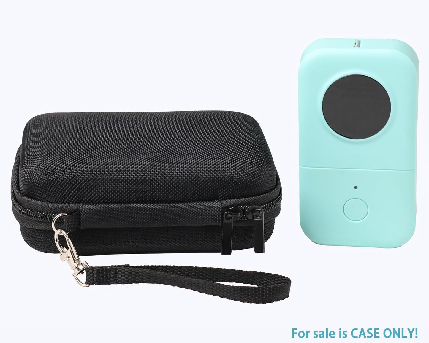 Labels Printer Case Compatible with Nelko P21/TYPONOS P21/Niimbot D11/Phomemo D30 D35/JADENS D11/ORGBRO X1 X3 S001 Label Maker Machine, Mesh Pocket for Label Printer Tape Accessories