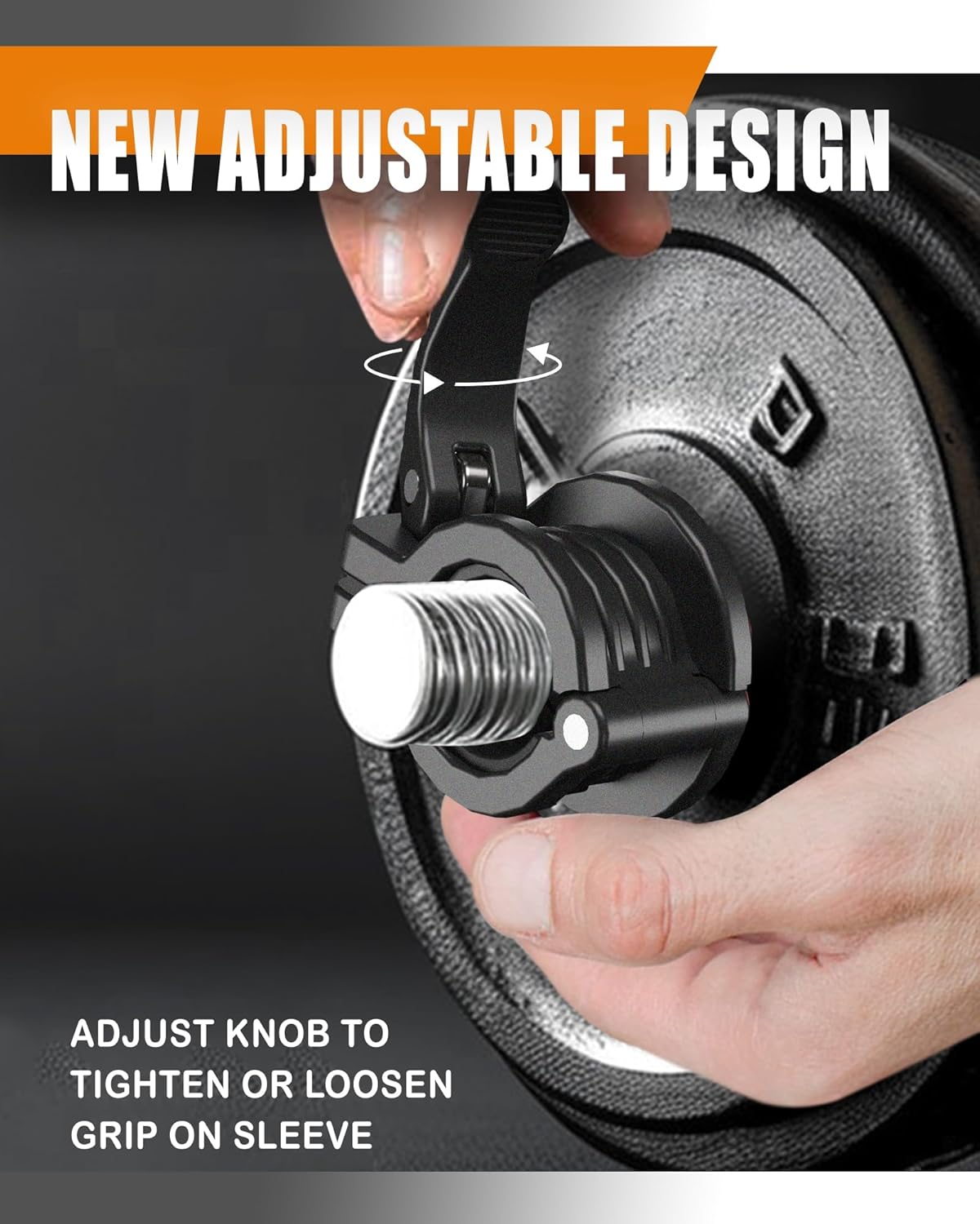 MAXRICH T Barbell Clamp 1 inch Multiple Sizes & Adjustable Weight Clips for Barbell Quick Release Barbell Clips|Barbell Collar Bar Locks for Weight Lifting (Black)