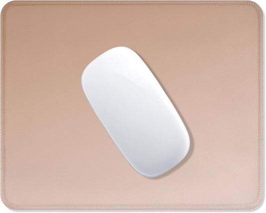 ITNRSIIET Mouse Pad Non-Slip Rubber Base Smooth Surface Stitched Edges Waterproof Durable Compatible with All Mice for Office & Gaming, Desk Accessory, 10.2x8.3x0.12 inch, Camel Gradient