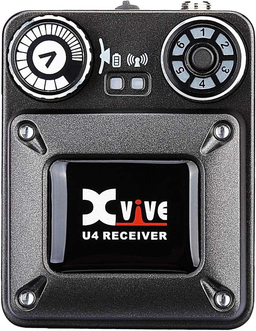 Xvive U4 Wireless in-Ear Monitor System Receiver Personal IEM for Studio, Band Rehearsal,Live Performance (U4 Receiver ONLY)