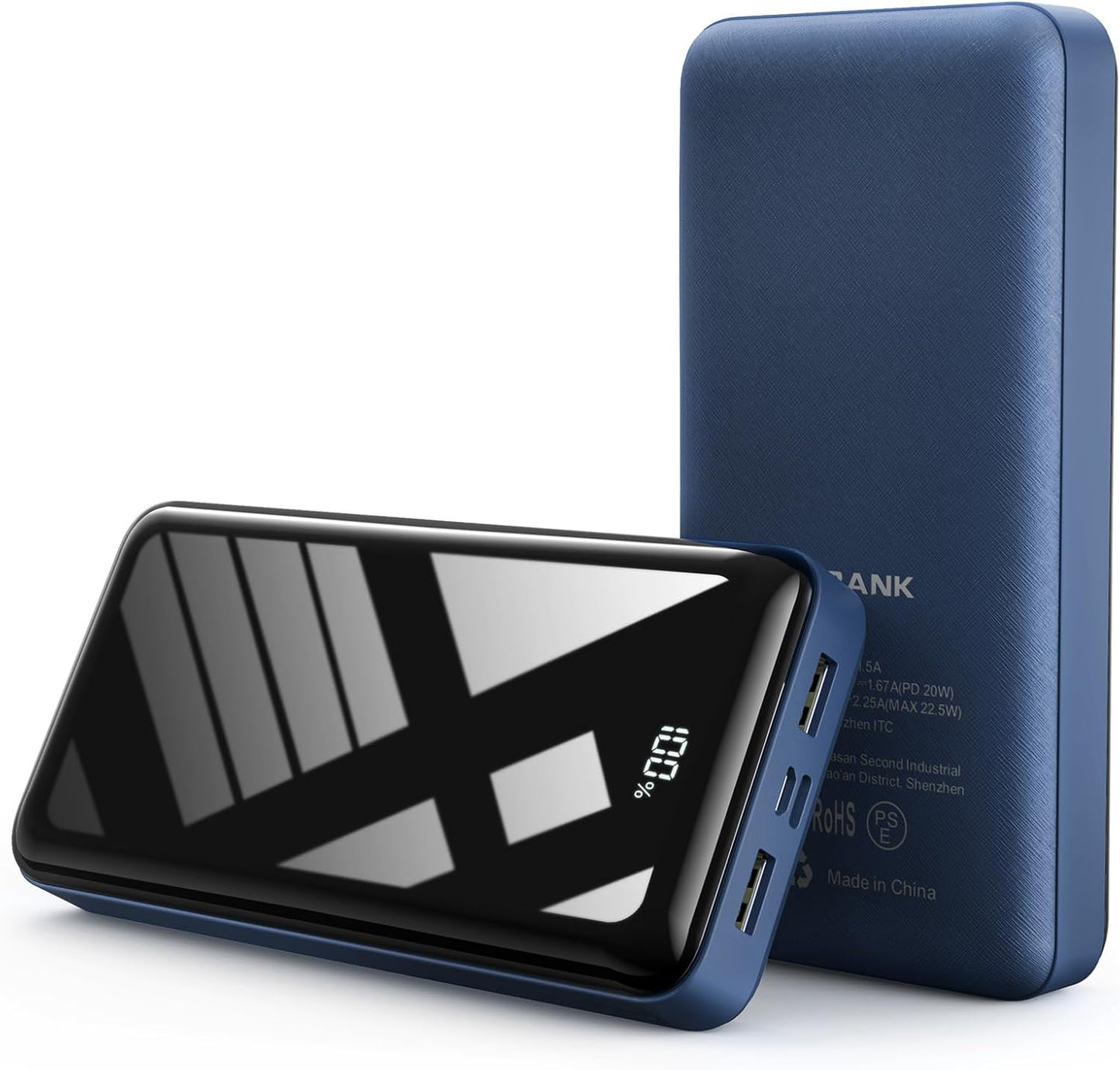 Portable Charger Power Bank 50000mAh, 22.5W Fast Charging Battery Pack, USB C Quick Charge 3 Outputs & 2 Inputs, LED Display, External Cell Phone Battery Bank for iPhone 16/15, Samsung, Android, iPad