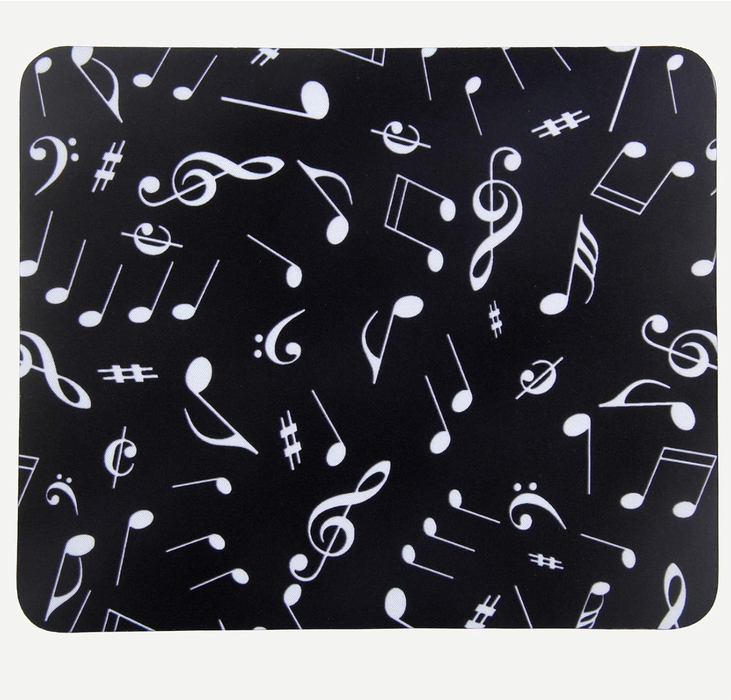 Mouse Pad, Gaming Mouse Pad, Non-Slip Rubber Base Mouse Mat with Designs for Laptop, Computer & Office, 9.5 x 7.9 x 0.12 inches (Little Music Notes)