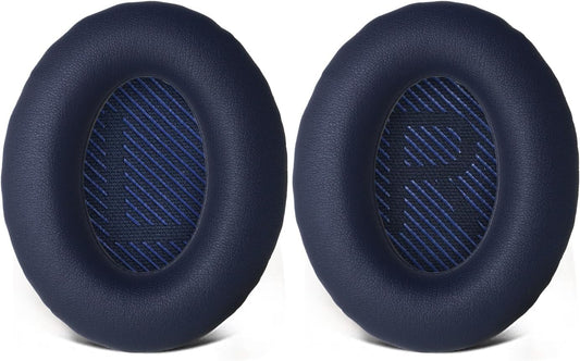 Headphones Replacement Ear Pads,for Bose Quietcomfort QC35 35 ii (Navy Blue) Ear Pads with Softer Leather, Noise Isolation Foam-Blue