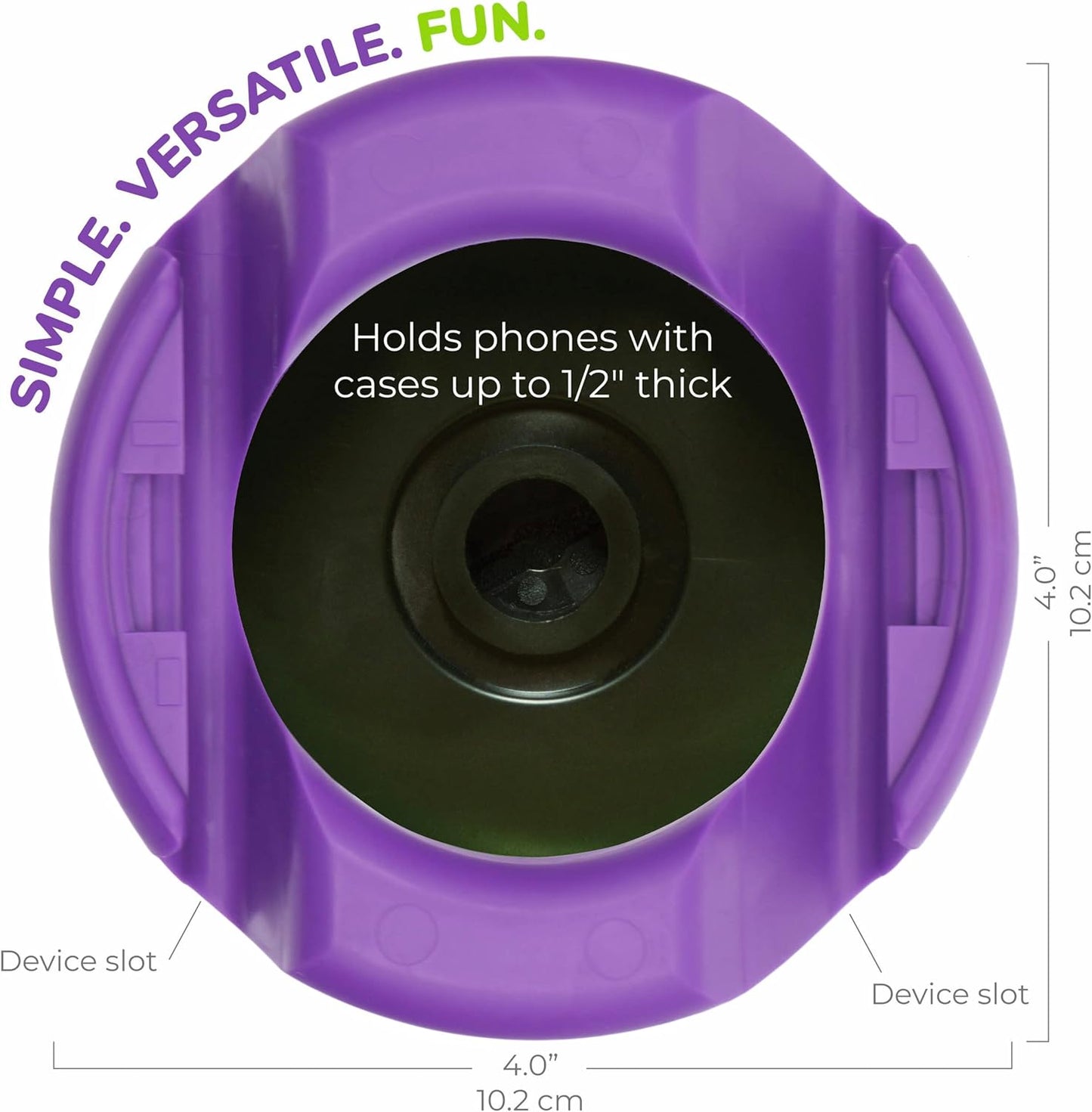 GoDonut – Phone Stand 360 Swivel – Cell Phone Holder + iPad Stand Desk Organizer - Compatible with Tablet, iPhone, Kindle & Most Smartphones – Lime Green