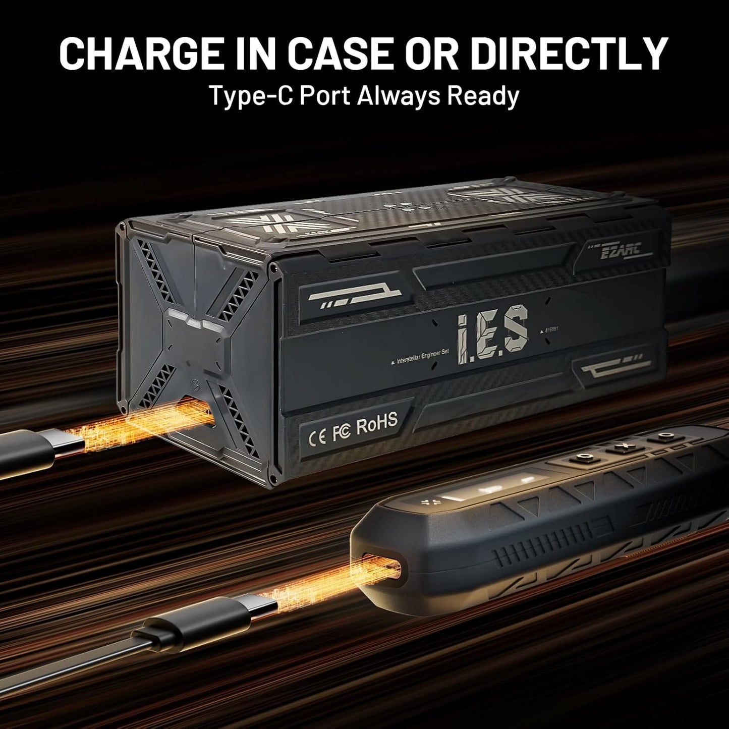 EZARC Electric Screwdriver Set, 181 in 1 Cordless Screwdriver, 3 Torque Settings with 160 Magnetic Precision Bits, Power Screwdriver Repair Tool Kit for Phone Laptop Camera Watch Computer