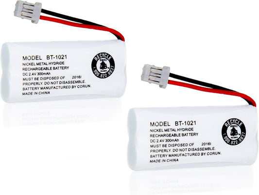 JustGreatDealz Battery BT-1021 BT1021 BBTG0798001 for Uniden Cordless Handset Telephones (2-Pack)
