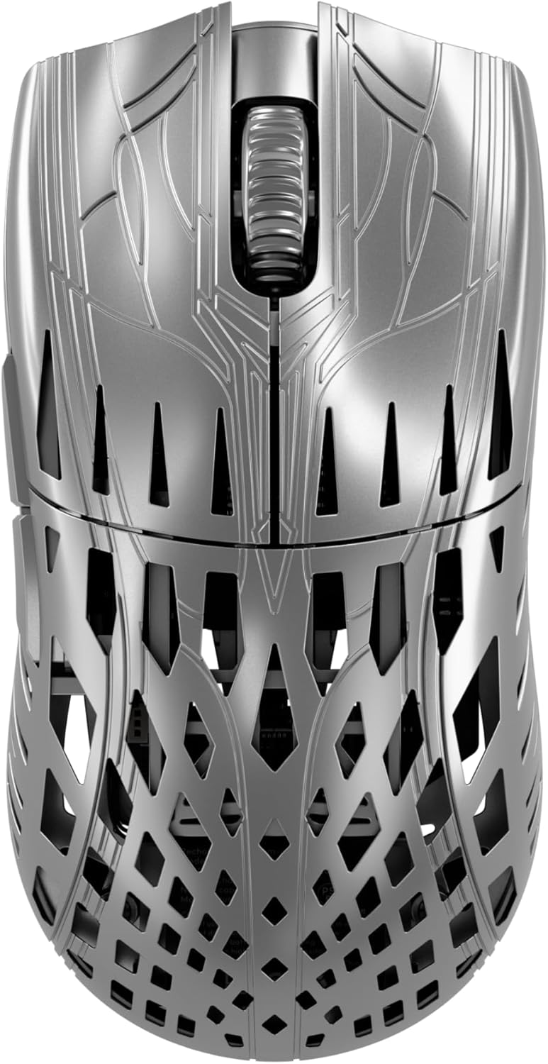 PWNAGE Trinity Wireless Gaming Mouse 8kHz - 39 Grams Ultralight Esports Pro Gamer Flawless Professional Custom Xero PAW3950 Optical Sensor 36,000 DPI - 8000Hz -100% PTFE Skates Symm 2 -Platinum