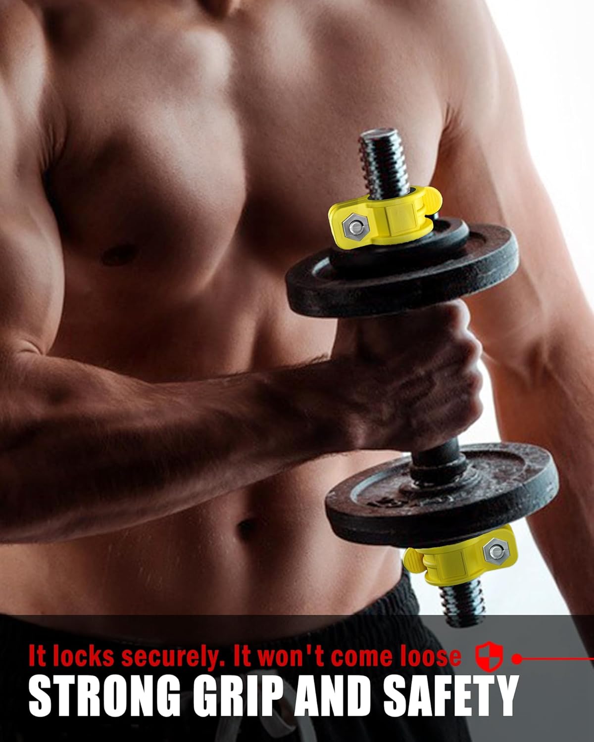 Mini Barbell Clips 1 inch I Multi-Size Adjustable Barbell Collar I 1 inch Barbell ClampsIQuick Release Weight Clips Pair of Locking for Dumbbell Bar