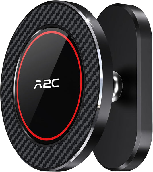 A2C Alloy Magnetic Golf Cart Phone Holder Compatible with MagSafe iPhone 16 Pro Max Plus 15 14 13 12 Mini Fits EZGO, Club Car, Yamaha, Icon, Golf Cart Accessories Essentials Gift for Men (Black)