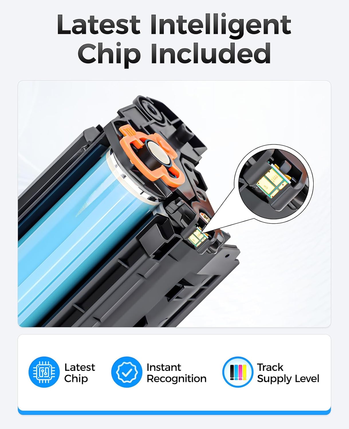 141A W1410A Toner Cartridge Black 2-Pack (with chip) High Yield Replacement for HP 141A W1410A 141X W1410X Toner Cartridges Compatible with HP Laser Jet Pro M110w MFP M139w M140w Series Printer Ink