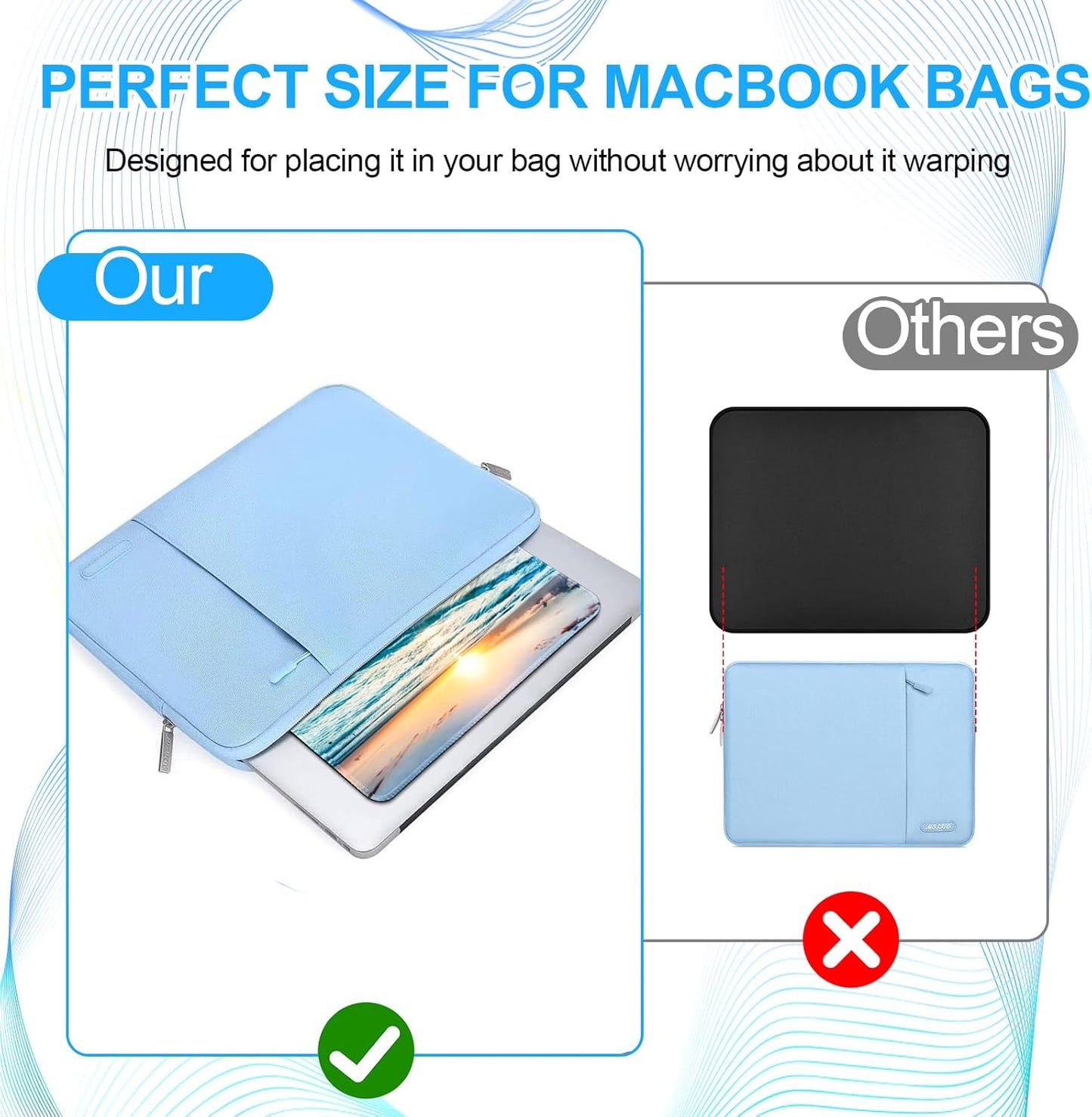 3 Pack Small Mouse pad Beach Square Mouse Mat for Wireless Mouse Office Computer Mousepad for Desk Mat Laptop with Non-Slip Rubber Base (Sea)