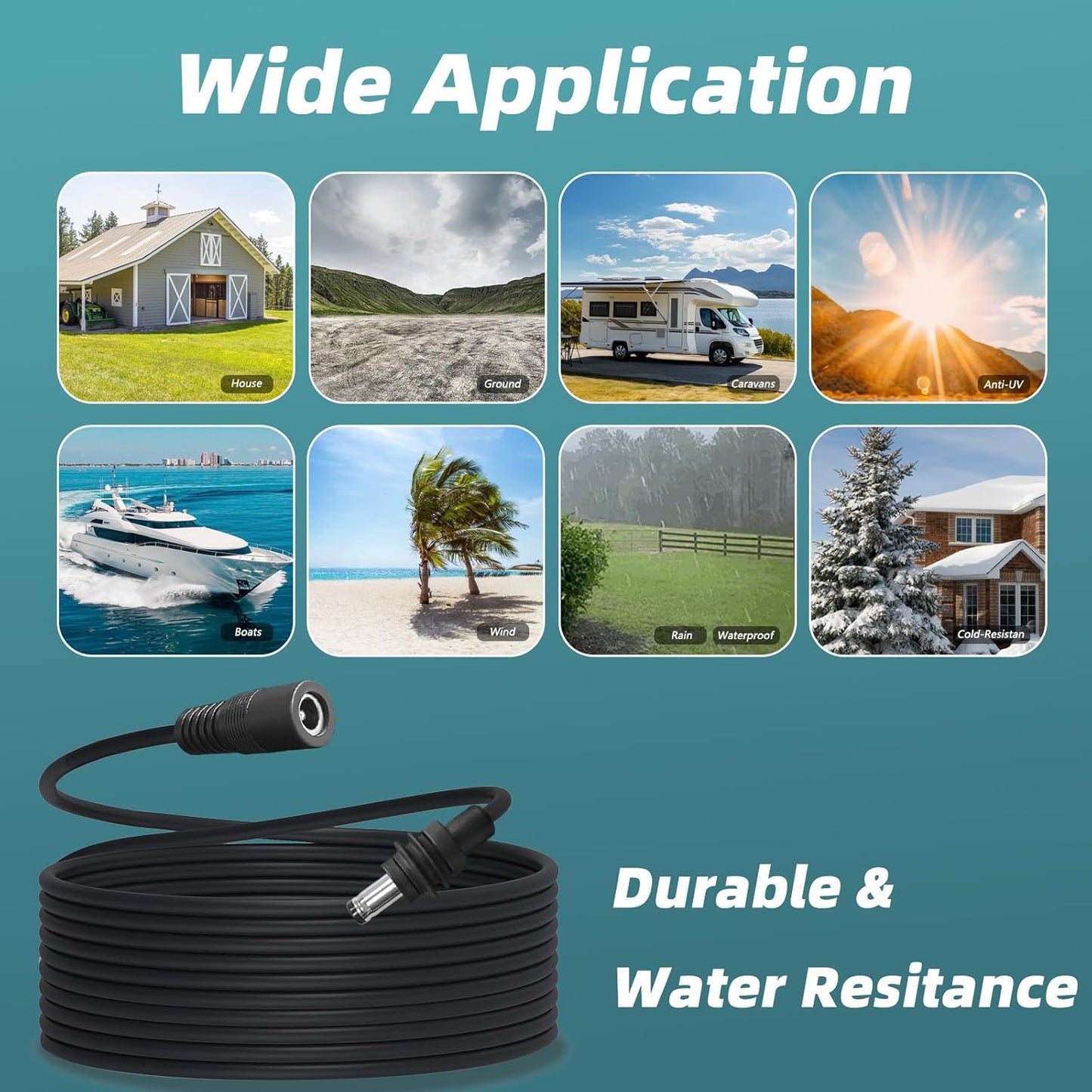 DC5521 Power Extension Cable for Starlink Mini,10FT 25FT 50FT 16AWG DC 5.5mm*2.1mm Cord for Starklink Mini Work with 20V/65W+ PD Source (25FT Female to Male)