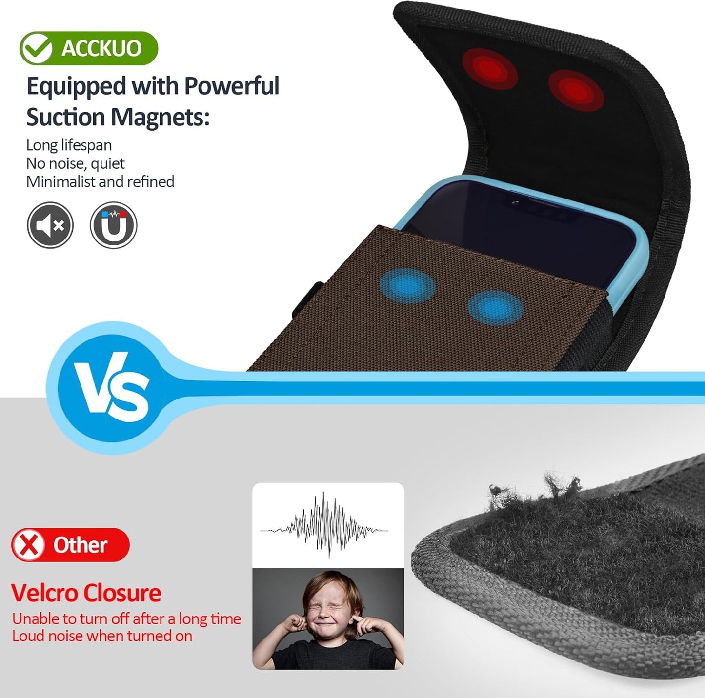 Phone Holster for Belt with Metal Clip and Magnetic Closure Compatible with iPhone 16/15/14/13/12 Pro and Non-Pro, Galaxy S25 S24 S23 S22 for Everyday Protection, M-Coffee