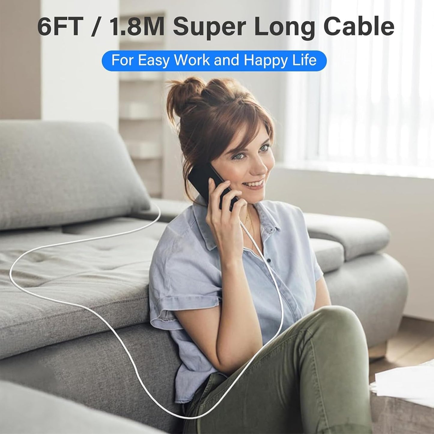 iPhone 15 Charger,iPhone 15 Charger Fast Charging,20W Type C USBC ChargerBlock 6FT USB C to USB C Cable Cord Compatible iPhone 16 Pro Max/15 Plus,iPad Pro 12.9/13/11-inch, iPad mini 6, iPad Air 4/5