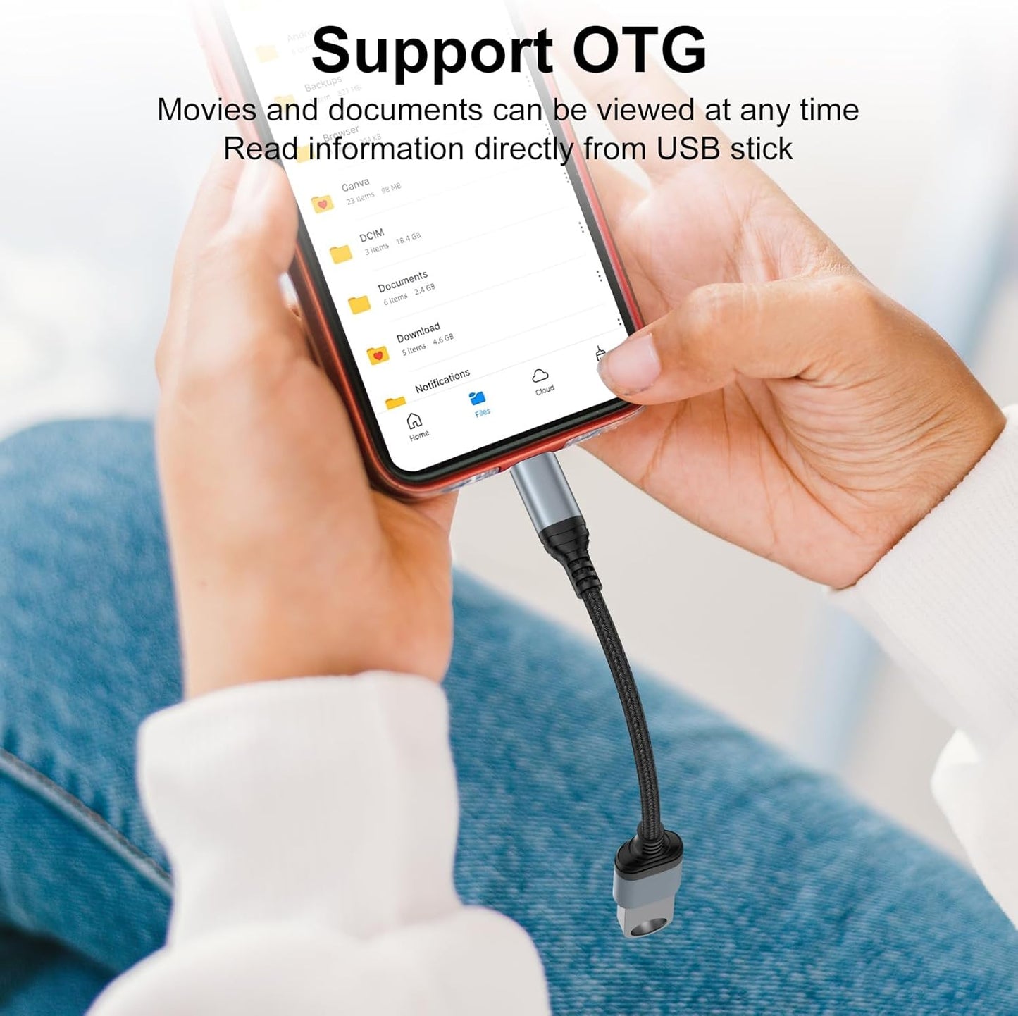 USB C to USB Adapter Type C OTG Cable for iPhone 16 Pro Max/16 Plus/16e/15,Samsung A17/A16/A54/S25/S24/S23, USBC to USB A OTG Adapter for Android,Camera,Card Reader,Flash Drive,MIDI Keyboard,Mac,Hubs