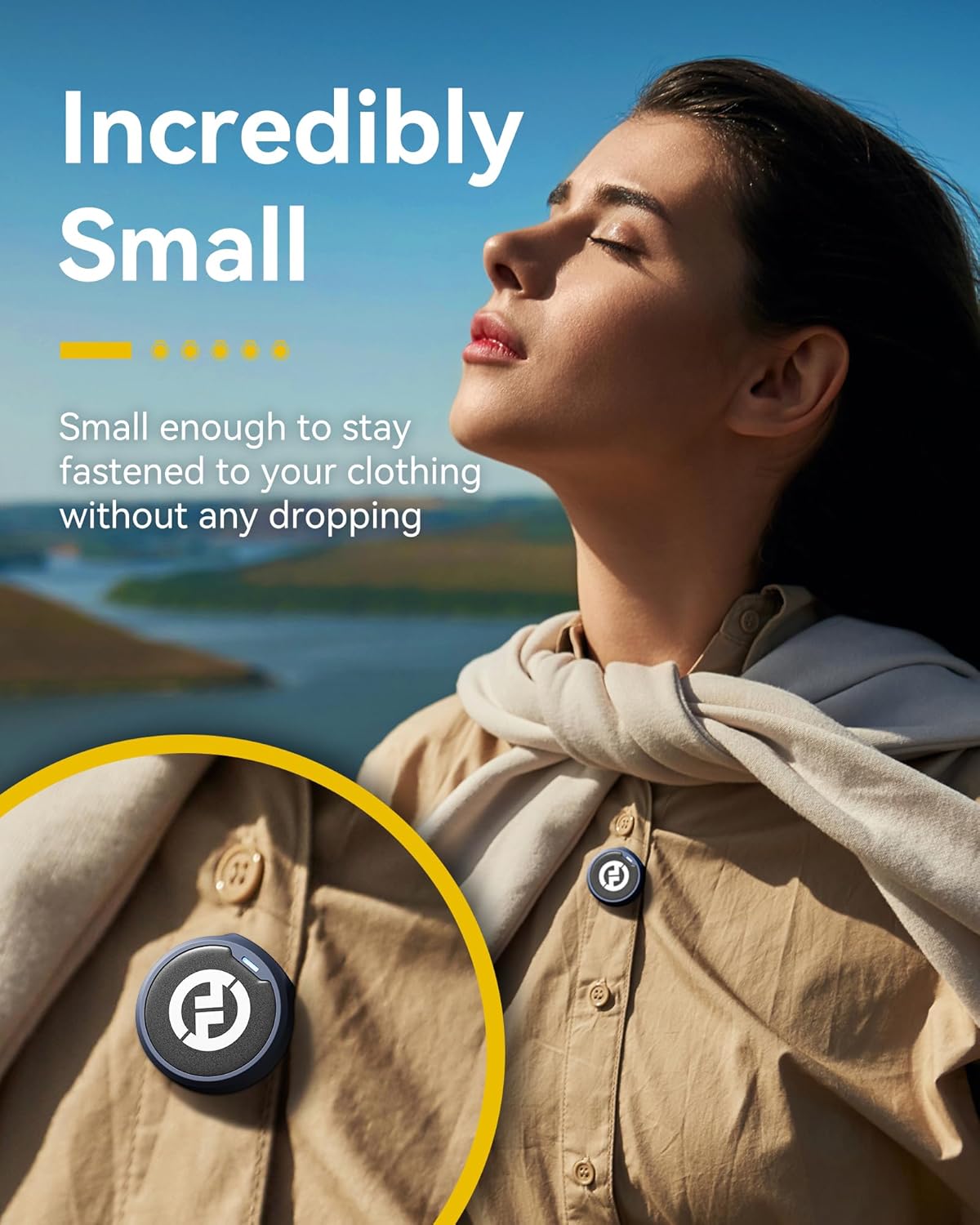 Hollyland Lark M2 Wireless Lavalier Microphone for Camera PC Laptop Phones, Mini Lapel Microphone Wireless, 48KHz 24Bit, 1000ft Range, Noise Cancellation, 30H Battery for Video Recording, Streaming