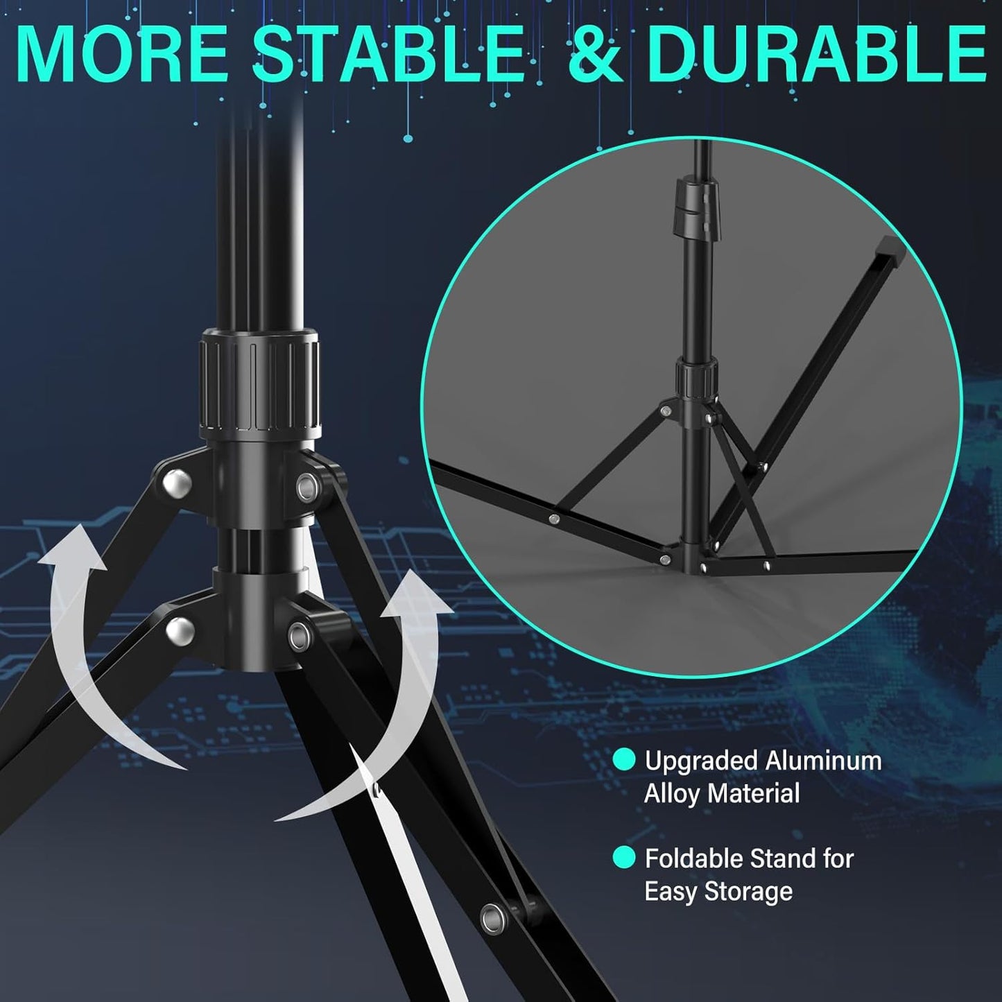 UBeesize 14'' Foldable Ring Light with 62'' Tripod Stand and Phone Holder, LED Selfie RingLight for iPhone with Remote, Circle Light for Tiktok/YouTube/Photography/Makeup/Live Stream