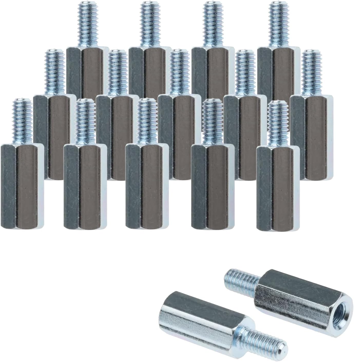 Kado Wall Mount Spacer Adapter Set for Desktop/Portable Monitor, 16pcs M4x14mm Hex Stainless Steel Standoff Spacer Screw Nut Bolt Motherboard Prototyping Accessories for PCB, Computer & Circuit Board