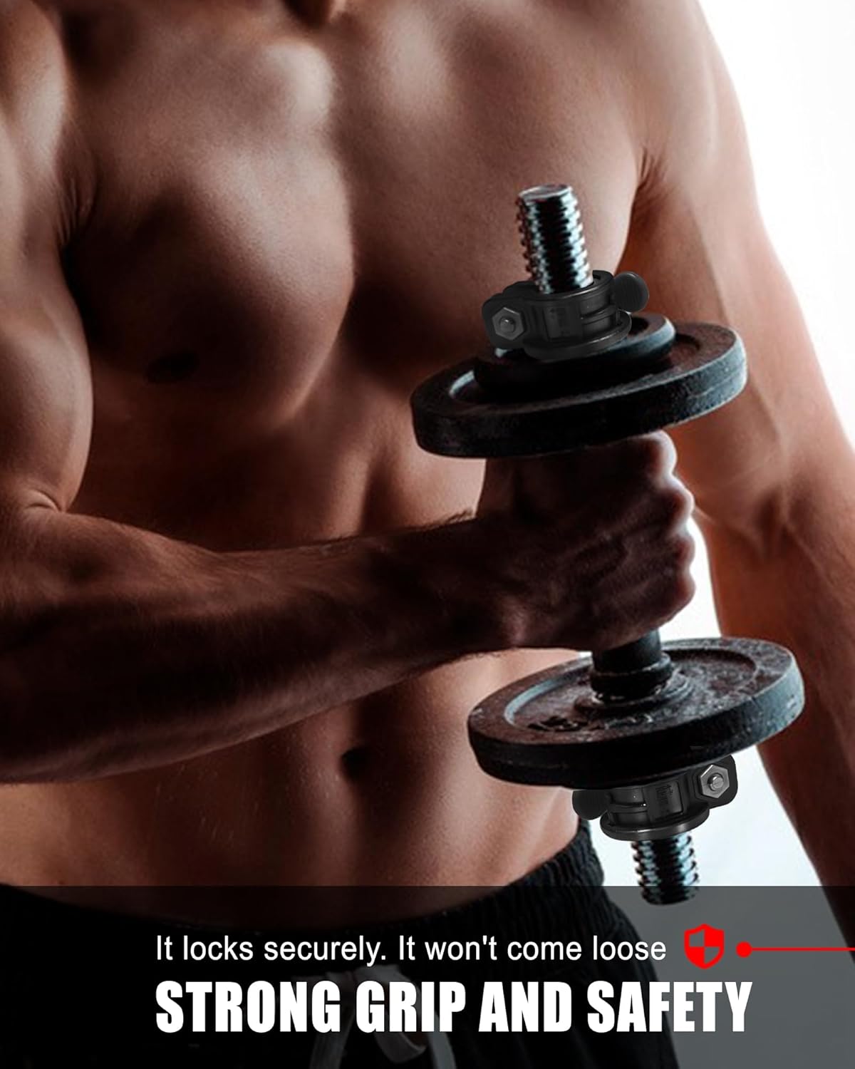 Mini Barbell Clips 1 inch I Multi-Size Adjustable Barbell Collar I 1 inch Barbell ClampsIQuick Release Weight Clips Pair of Locking for Dumbbell Bar