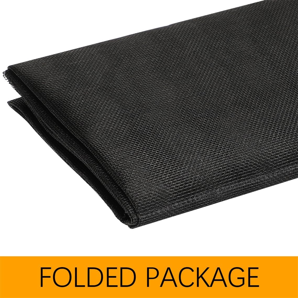 Window Screens Replacement Kit 47"x118" Adjustable Screen Mesh Easy DIY Project with Rolling Tool Spline for Sliding Doors Patio, Black