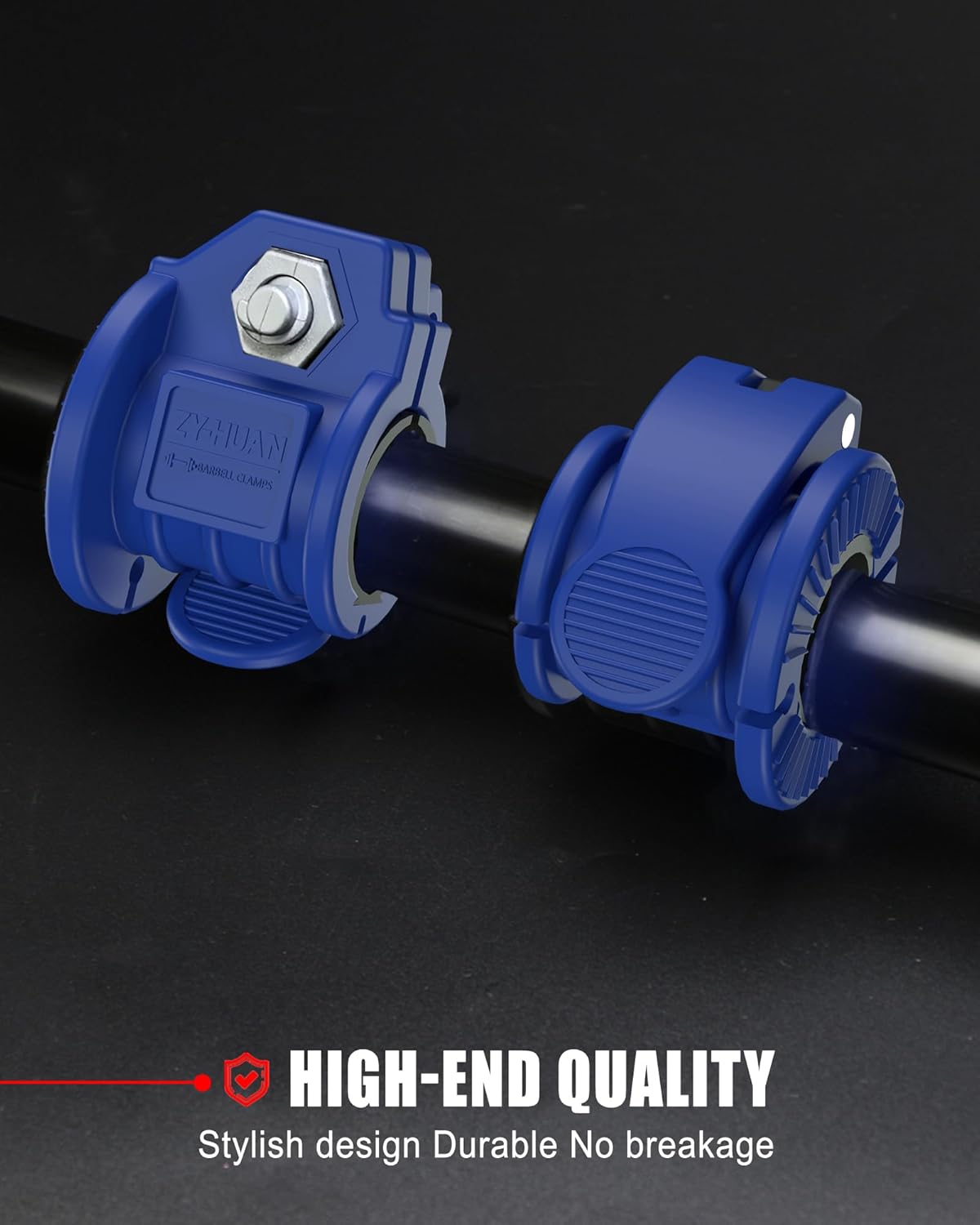 Barbell Clips 1 Inch Quick Release Weight Clamps 0.9-1.18inch Multi-Size Adjustable Olympic Clamps for Bars