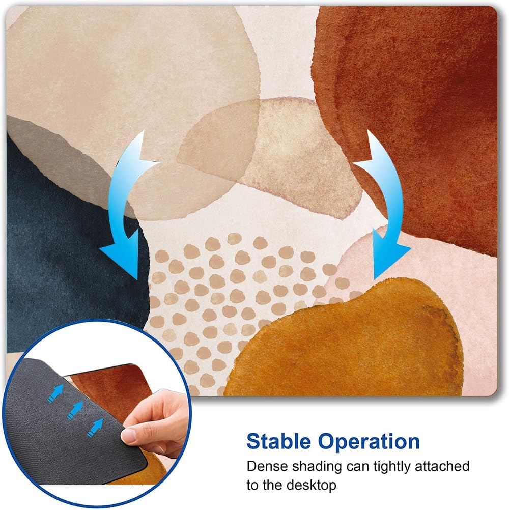 Mouse Pad, Modern Abstract Marble Mousepad, Cute Mouse Mat Waterproof Non-Slip Rubber Base Mouse Pads for Office Laptop Computer