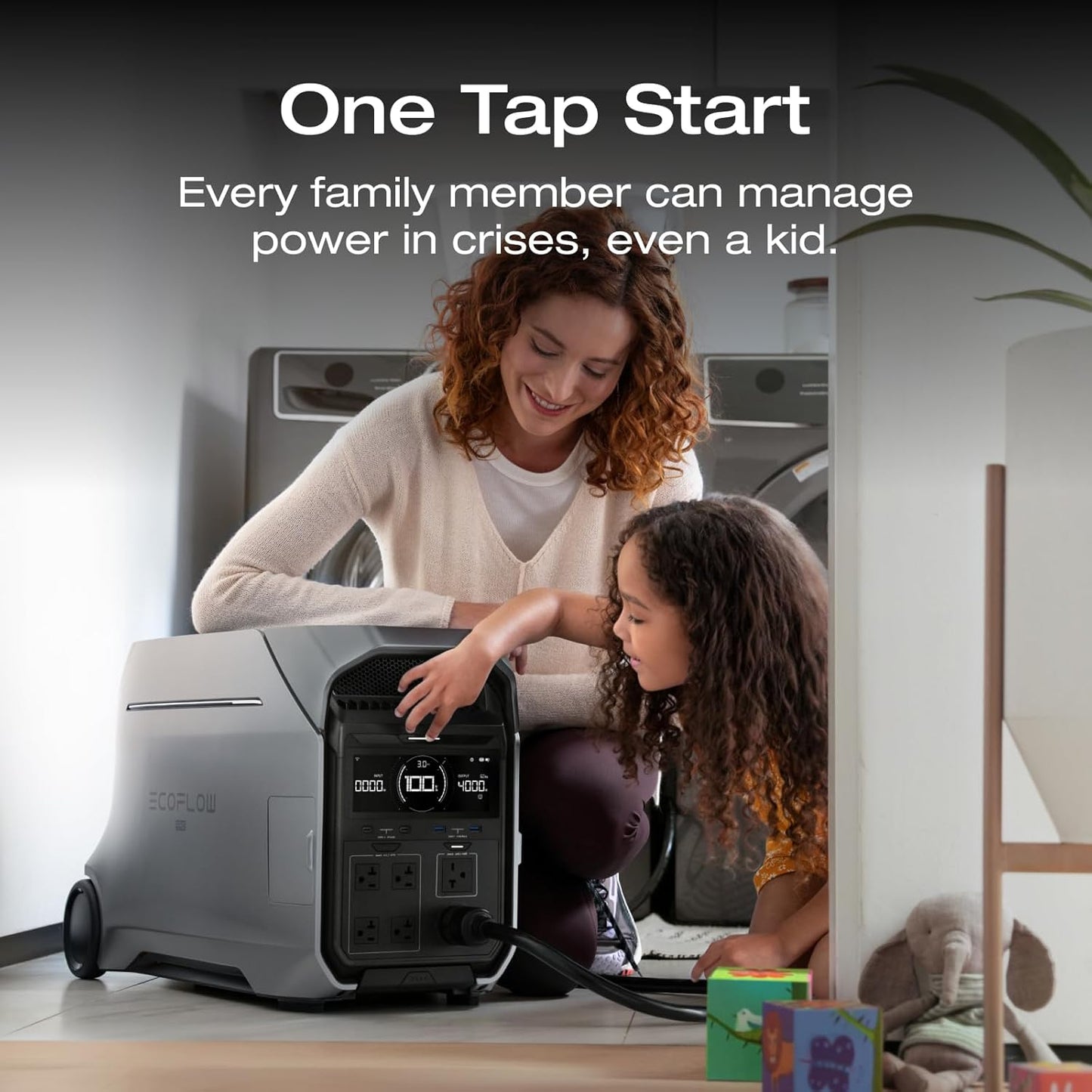 EF ECOFLOW 7696Wh Portable Power Station: DELTA Pro 3 with DELTA Pro Extra Battery, 120/240V 4000W AC Output, Solar Generator for Home Use, Camping, Emergencies, Power Outages, RVs