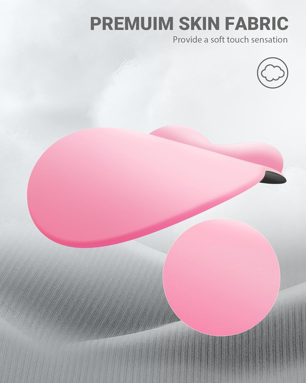 Ergonomic Mouse Pad Wrist Support, Comfortable Mouse Pad Wrist Rest, Relieve Wrist Pain Gel Mouse pad, Non-Slip Rubber Base Mousepad for Laptop, Computer(Gradient Baby Pink)