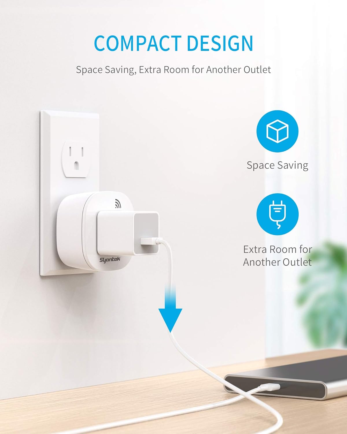 Remote Control Outlet Wireless Light Switch for Household Appliances, Expandable Remote Light Switch Kit, Up to 100 ft Range, FCC Certified, ETL Listed, White (3 Outlets + 1 Remotes)