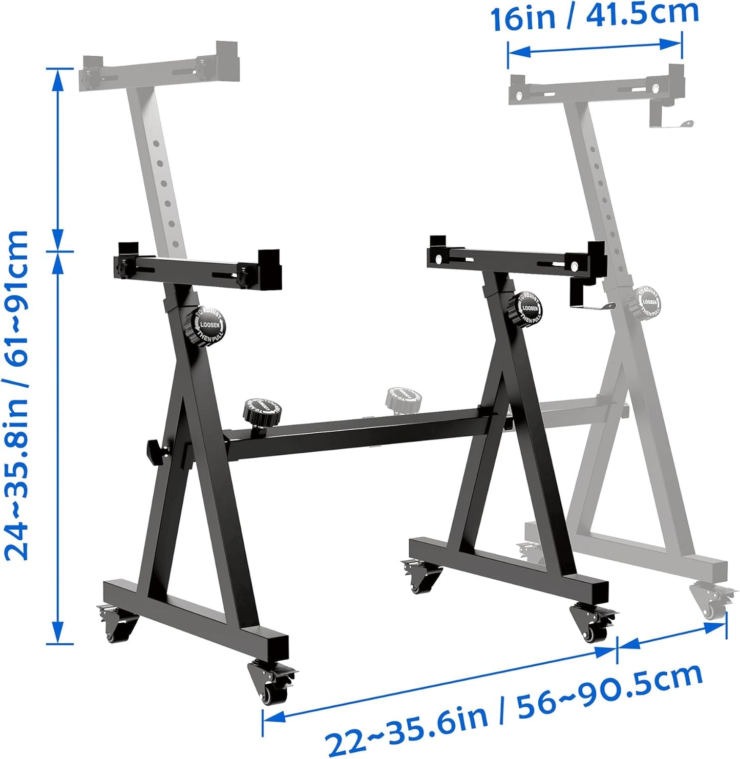 Universal Keyboard Stand, Z-style Heavy-Duty Piano Stand, Adjustable and Portable Piano Keyboard Stand for 61 and 88 Keys