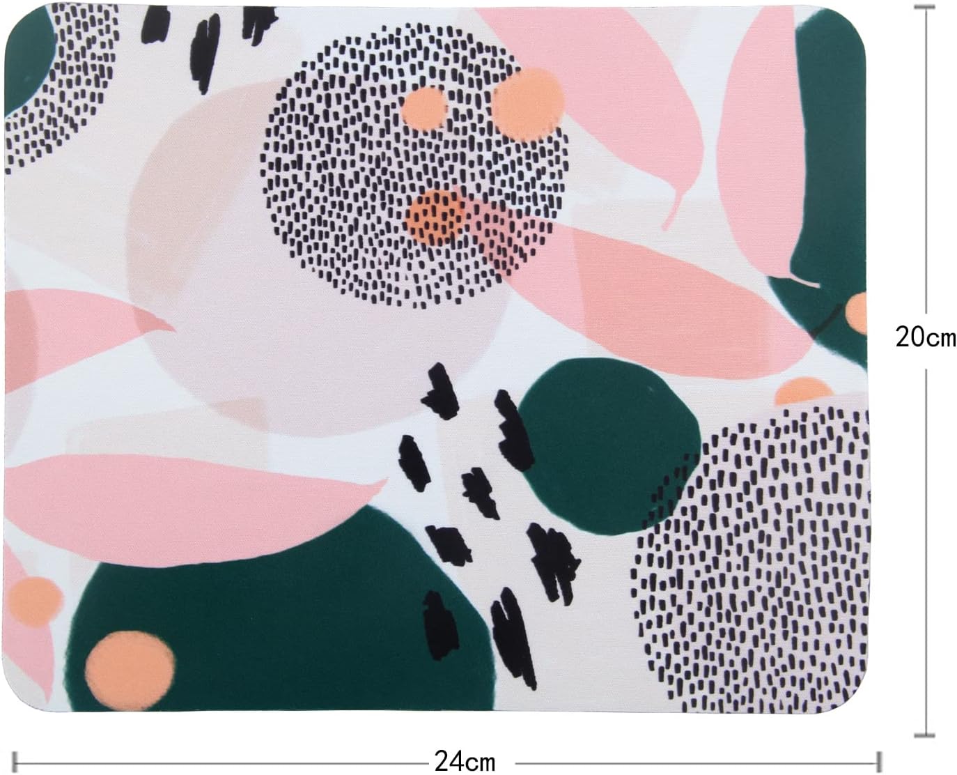 Mouse Pad, Gaming Mouse Pad, Non-Slip Rubber Base Mouse Mat with Designs for Laptop, Computer & Office, 9.5 x 7.9 x 0.12 inches (Morandi Painting 2)