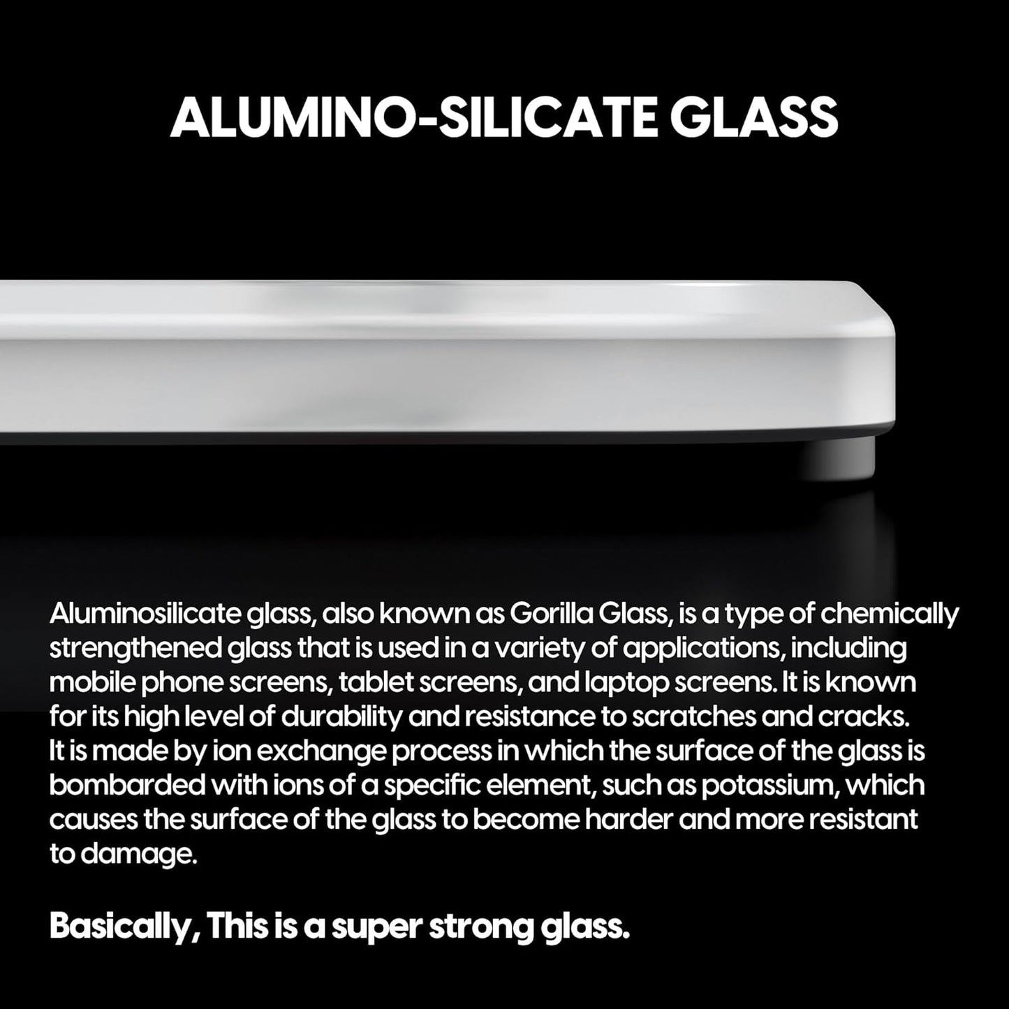 Pulsar - Superglide Premium Glass Mouse Pad XXL ALUMINO-Silicate Glass Surface Anti-Slip Fully Molded high-Density Silicone Rubber 38.5in x 16.5in (XXL, White)