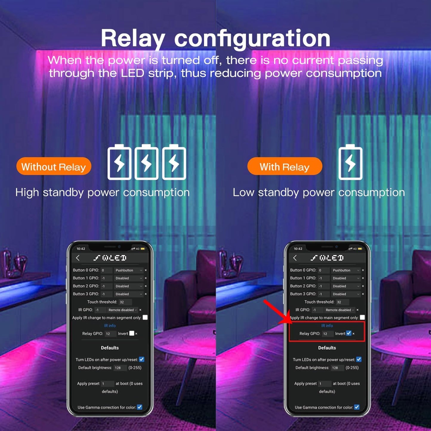 ESP32 WLED LED Strip Light Controller 15A Fuse Music Mic DIY Dynamic Lighting UART USB-C Download Energy Save Relay App Control RGB IC Addressable Digital WS2811 WS2812 SK6812 TM1814 WS2813 WS2815 etc