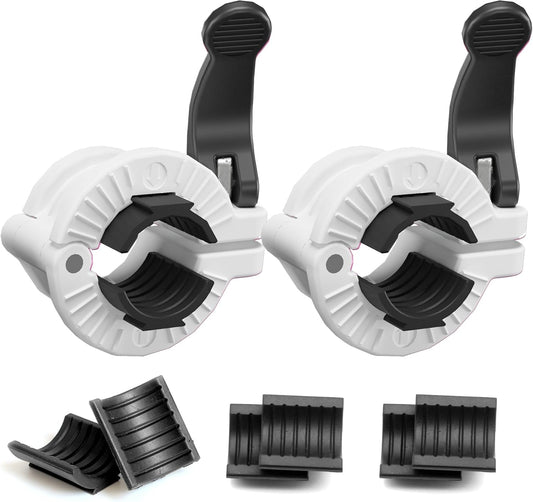 MAXRICH Barbell Clamp 1 inch Multiple Sizes & Adjustable Weight Clips for Quick Release Barbell Collars