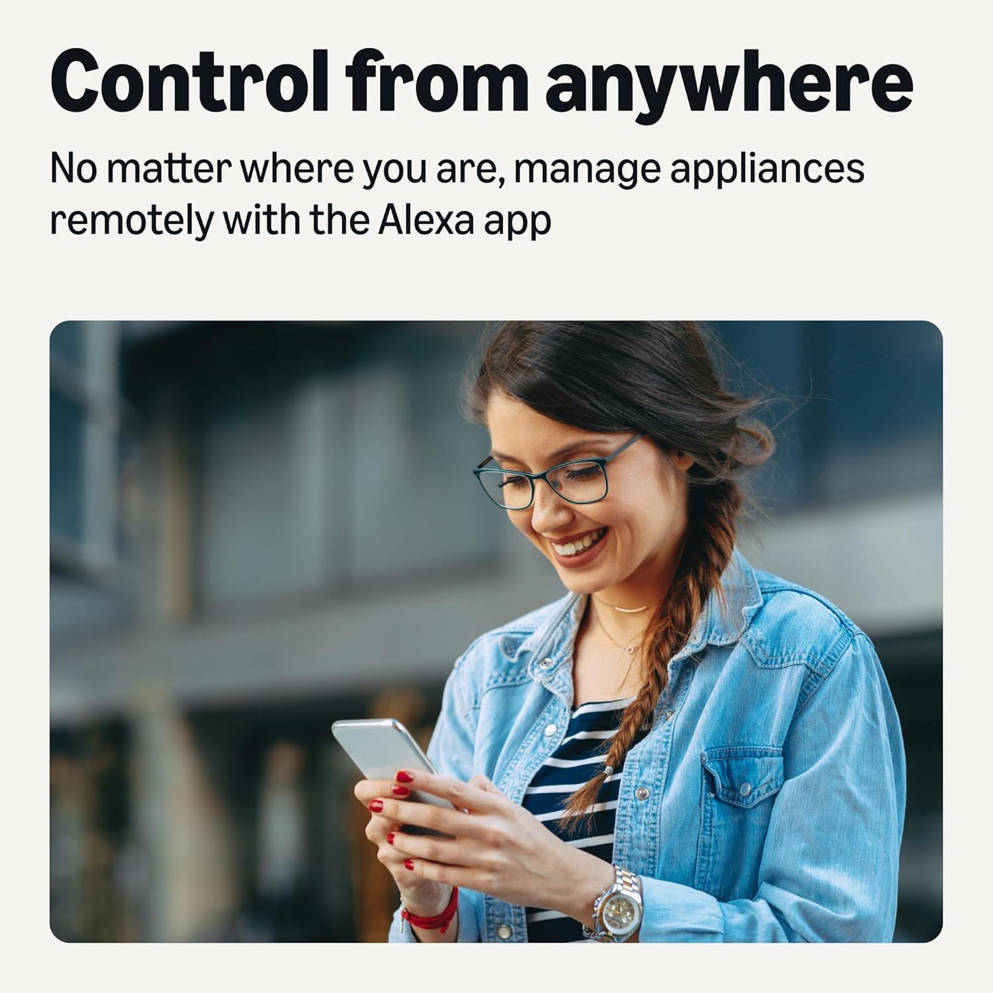 Amazon Basics Smart Plug, Works with Alexa Only, 2.4 GHz Wi-Fi, No Hub Required, 1 Pack, White