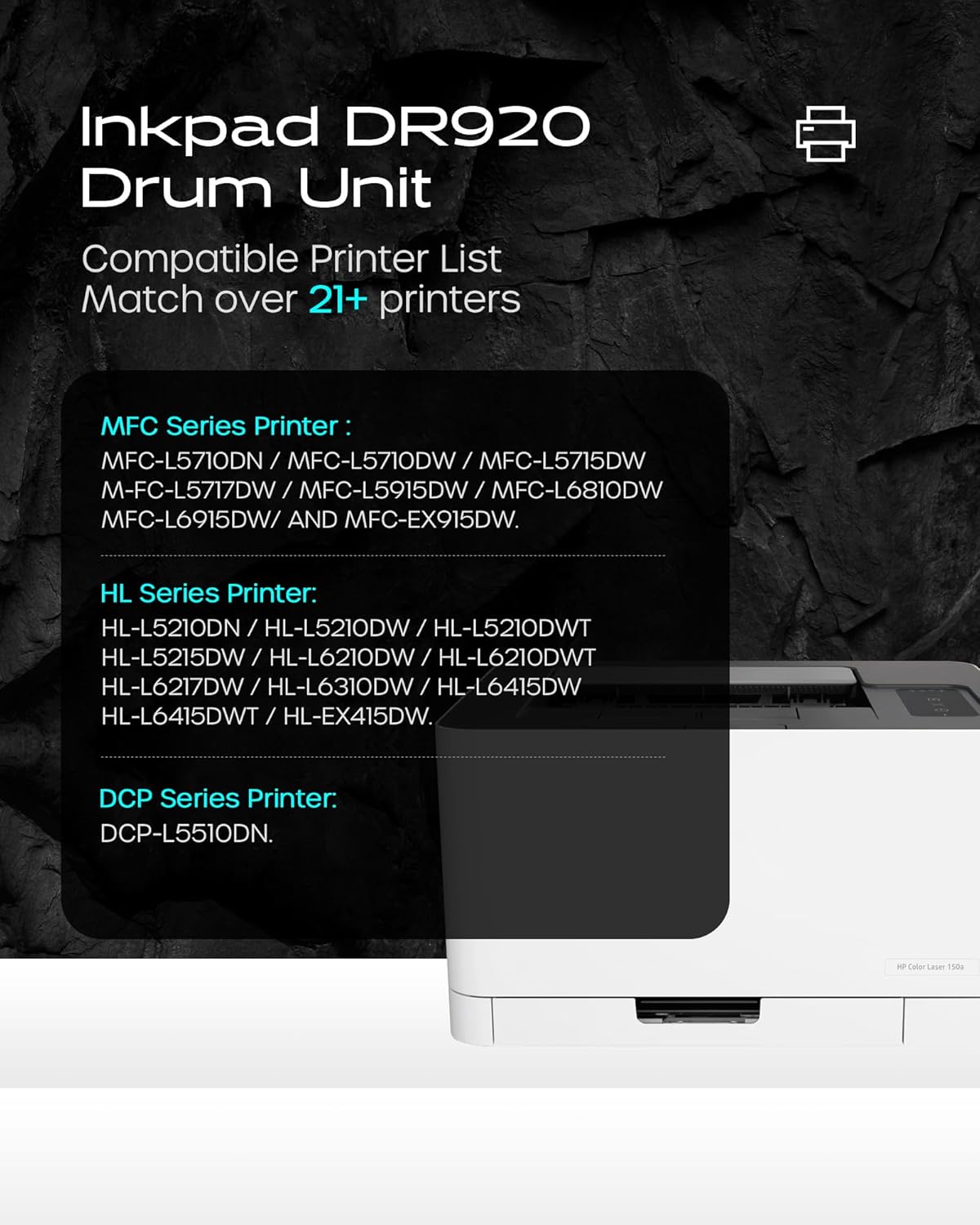 DR920 HL-L6210DW Drum Unit Replacement for Brother DR-920 use with TN920 TN920XL TN920XXL Work for Brother HL-L6210DW MFC-L5915DW HL-L5210DWT HL-L5210DN HL-L5210DW HL-L6310DW Printer