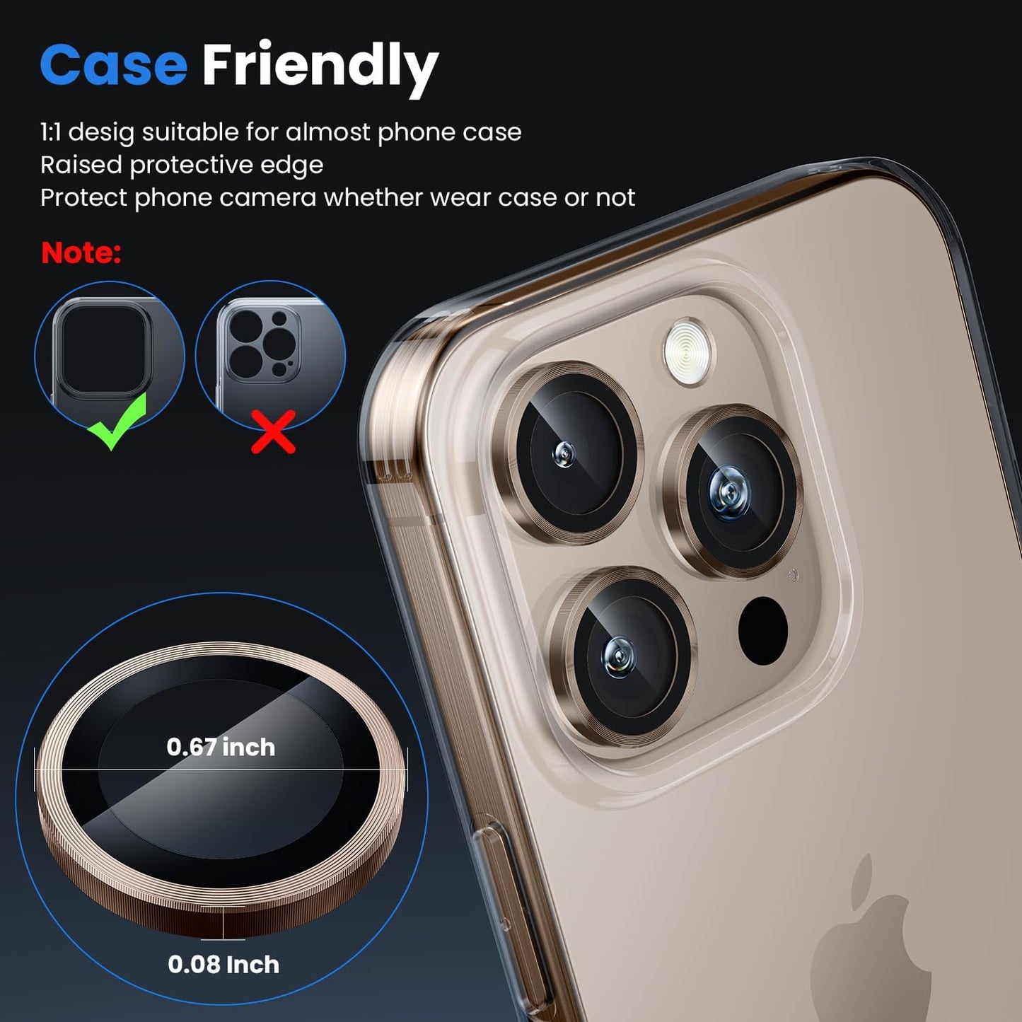 WSKEN for iPhone 16 Pro/iPhone 16 Pro Max Camera Lens Protector - [Original Shooting Model] Shatterproof Ultra HD Tempered Metal Glass Camera Screen Protector Cover Film Accessories