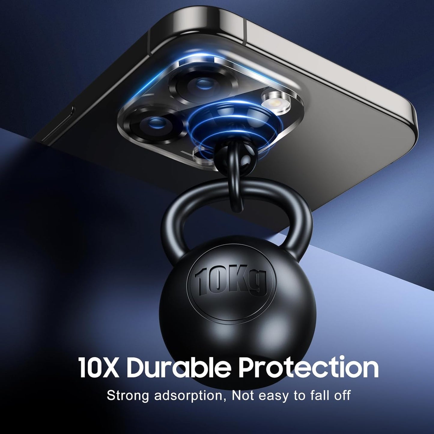 UniqueMe for 3 Pack iPhone 16 Pro/iPhone 16 Pro Max Camera Lens Protector - [Drop Protection] [Case Friendly] 9H Tempered Glass Camera Cover Screen [Update New Version] - Grey